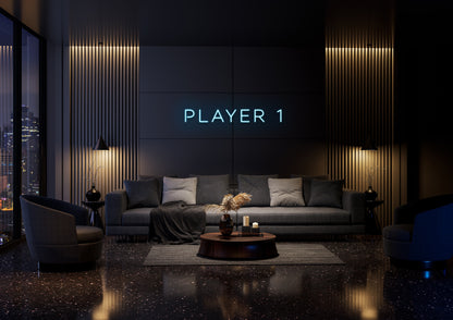 Player 1 - Neon Sign