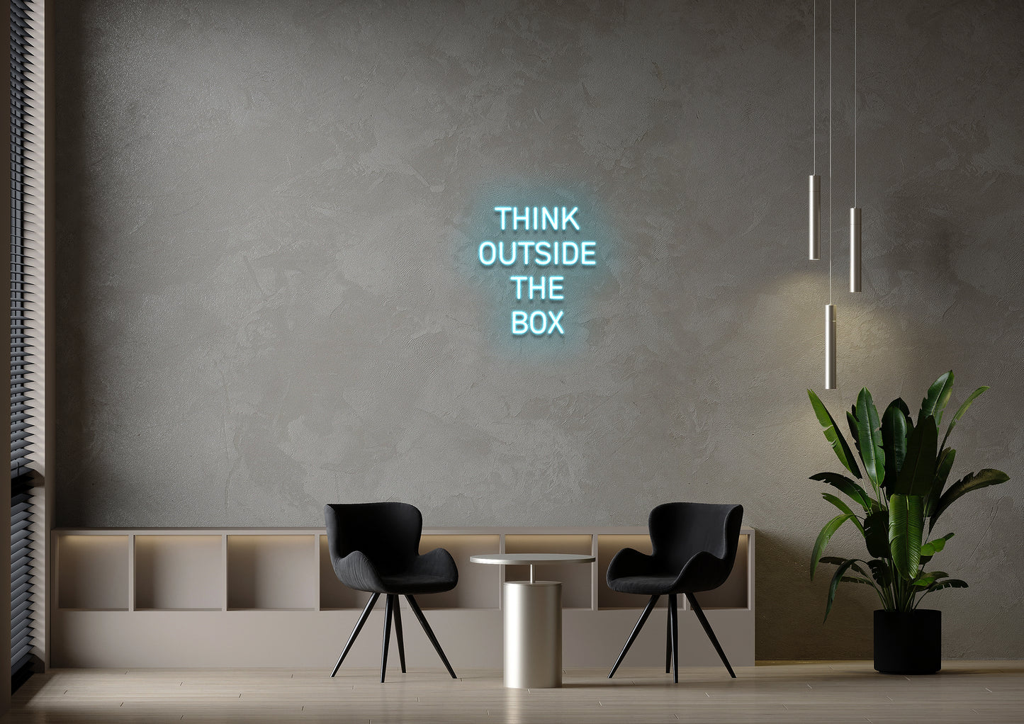 Think Outside The Box (No Box) - Neon Sign