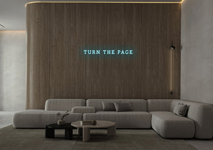 Turn The Page - Neon Sign