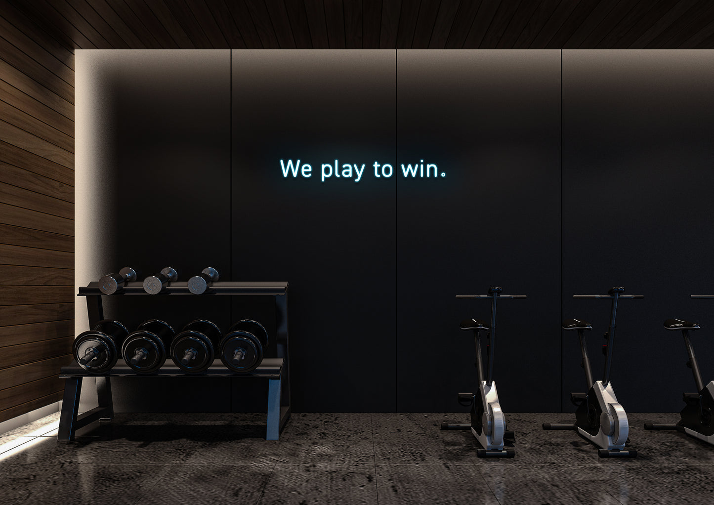 We Play To Win - Neon Sign