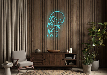 Naughty Alien - Neon Sign