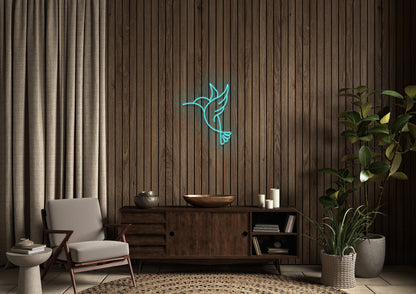 Humming Bird - Neon Sign