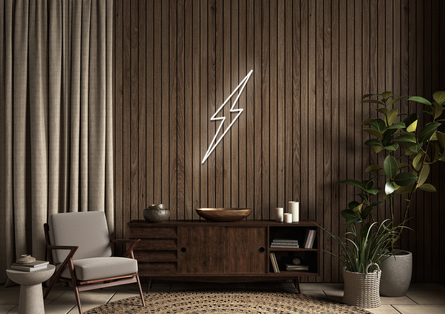Lightning Bolt - Neon Sign