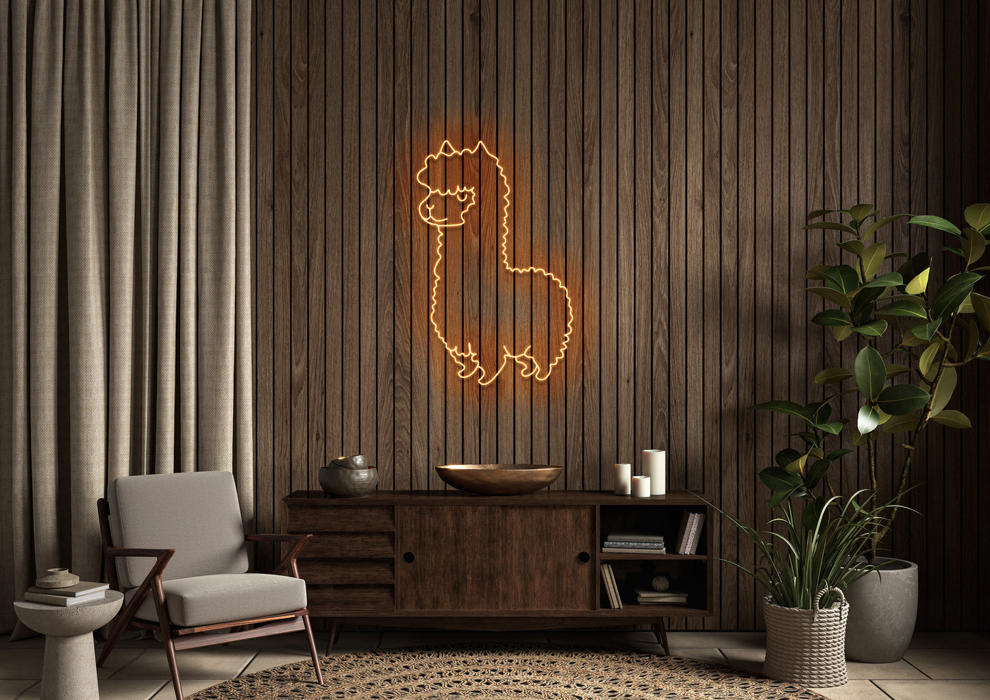 Lama - Neon Sign