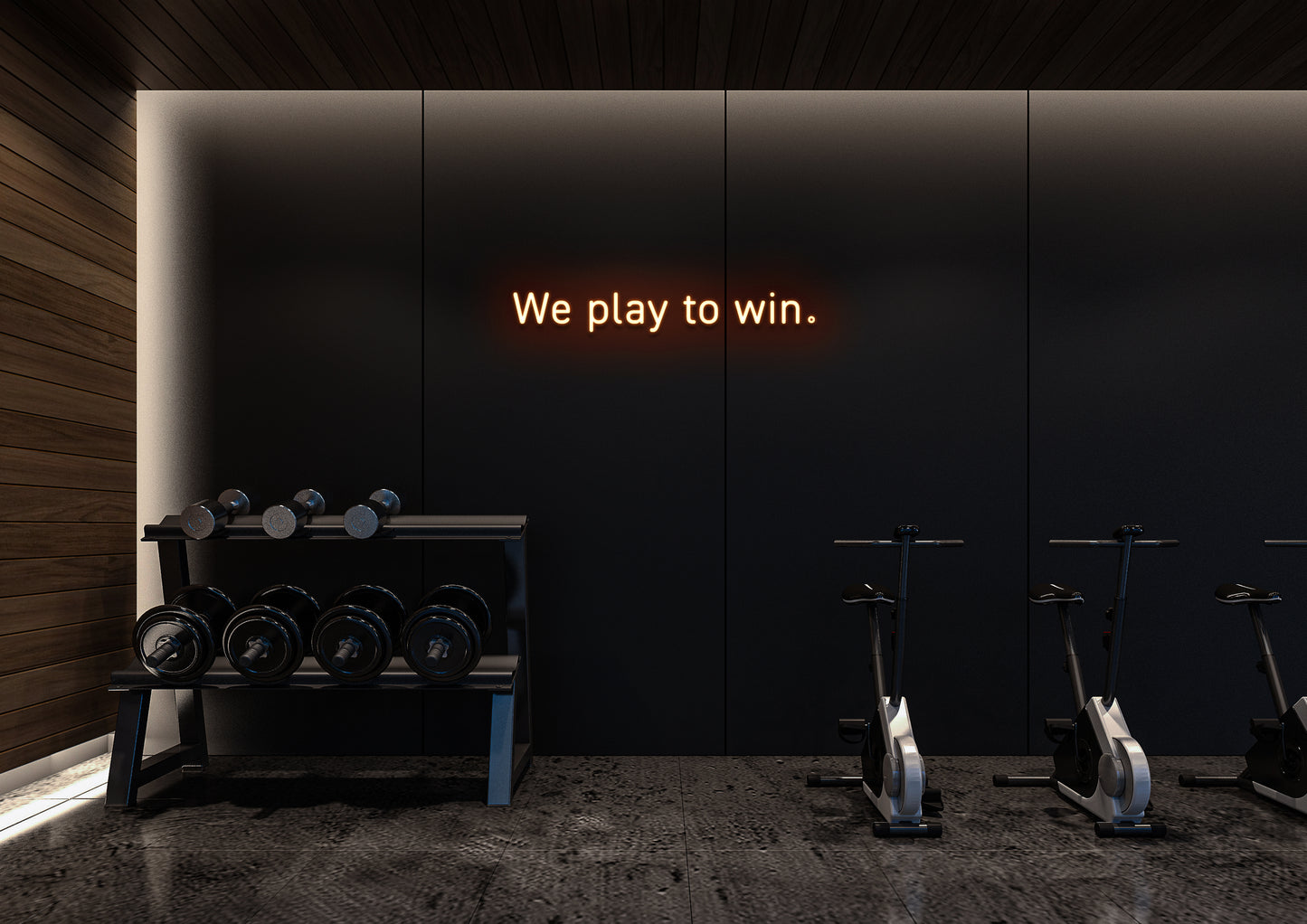 We Play To Win - Neon Sign