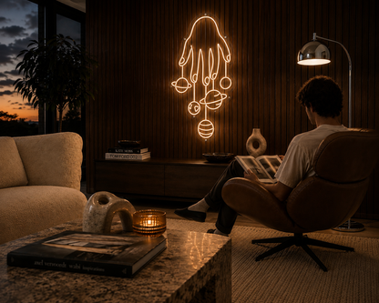 Planet Fingers - Neon Sign