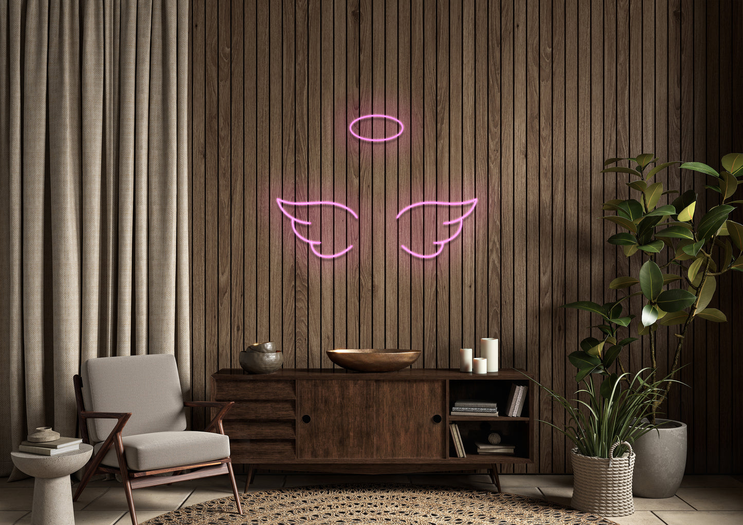 Angel Wings - Neon Sign