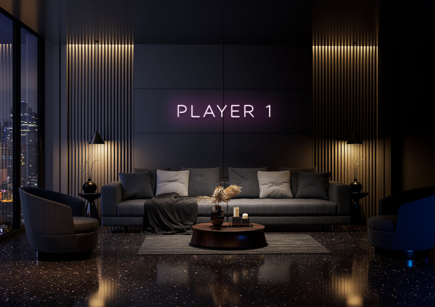 Player 1 - Neon Sign