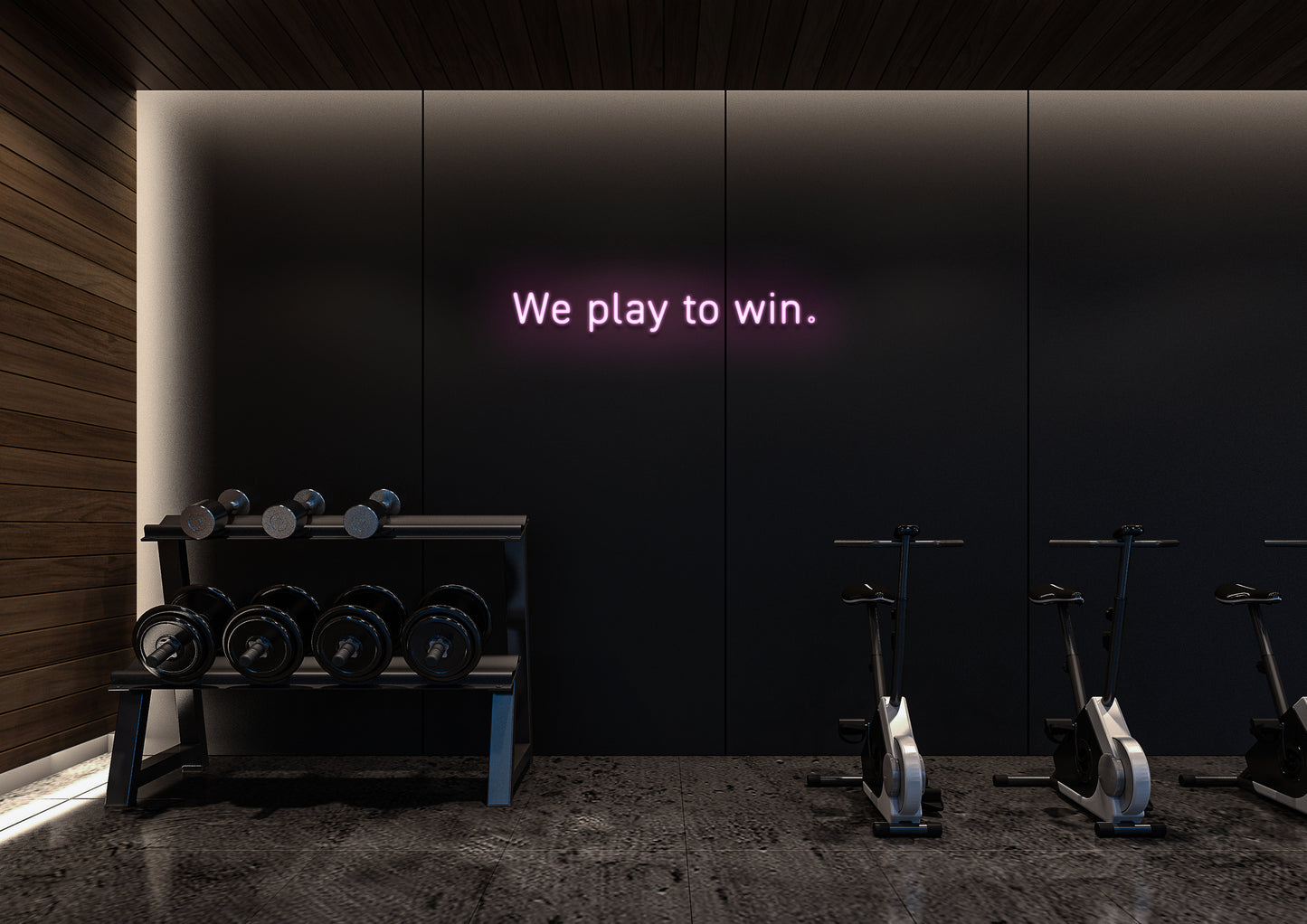 We Play To Win - Neon Sign