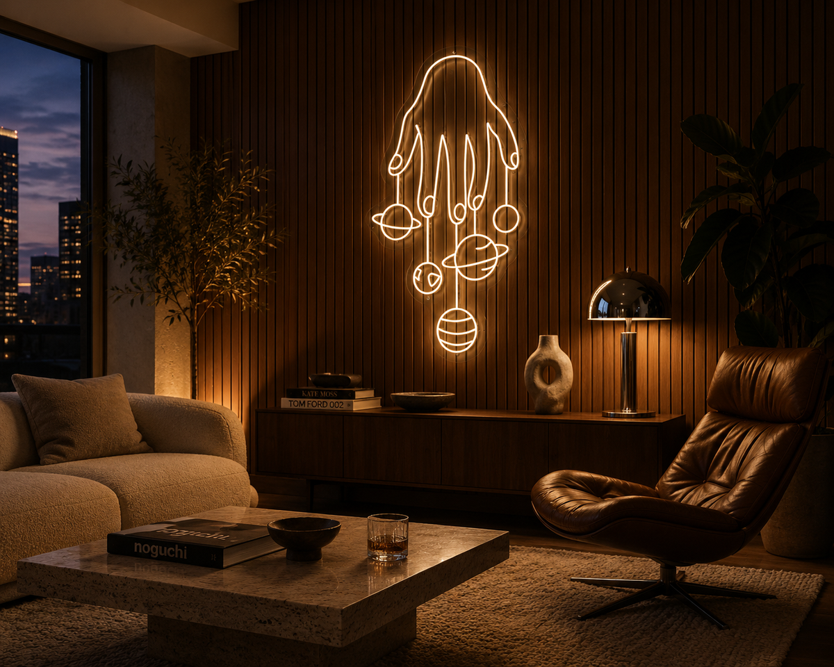 Planet Fingers - Neon Sign