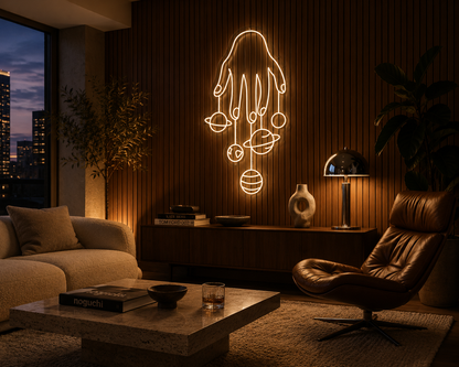 Planet Fingers - Neon Sign