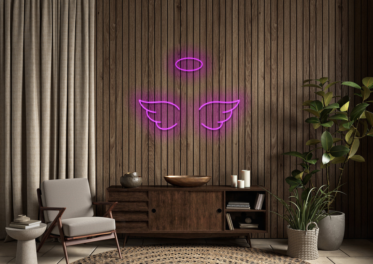 Angel Wings - Neon Sign
