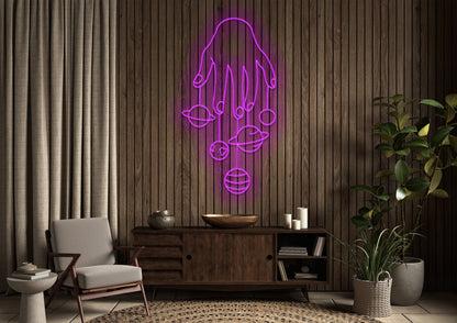 Planet Fingers - Neon Sign