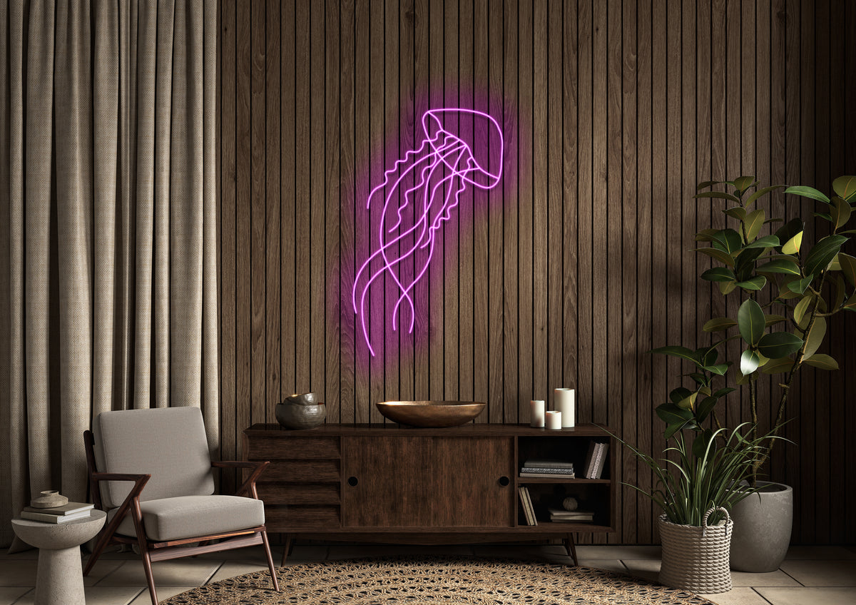 Jellyfish - Neon Sign