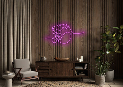 Lion and Cub - Neon Sign
