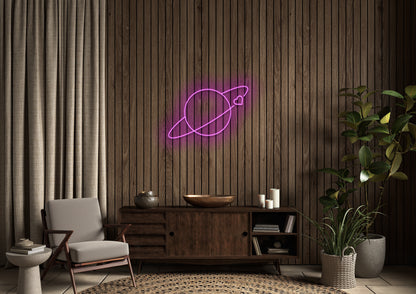 Heart Planet - Neon Sign