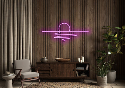 Sunset (Single Line) - Neon Sign