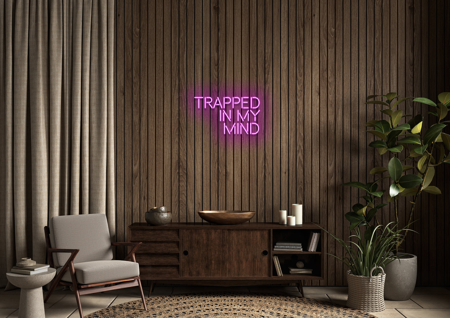Trapped In My Mind - Neon Sign