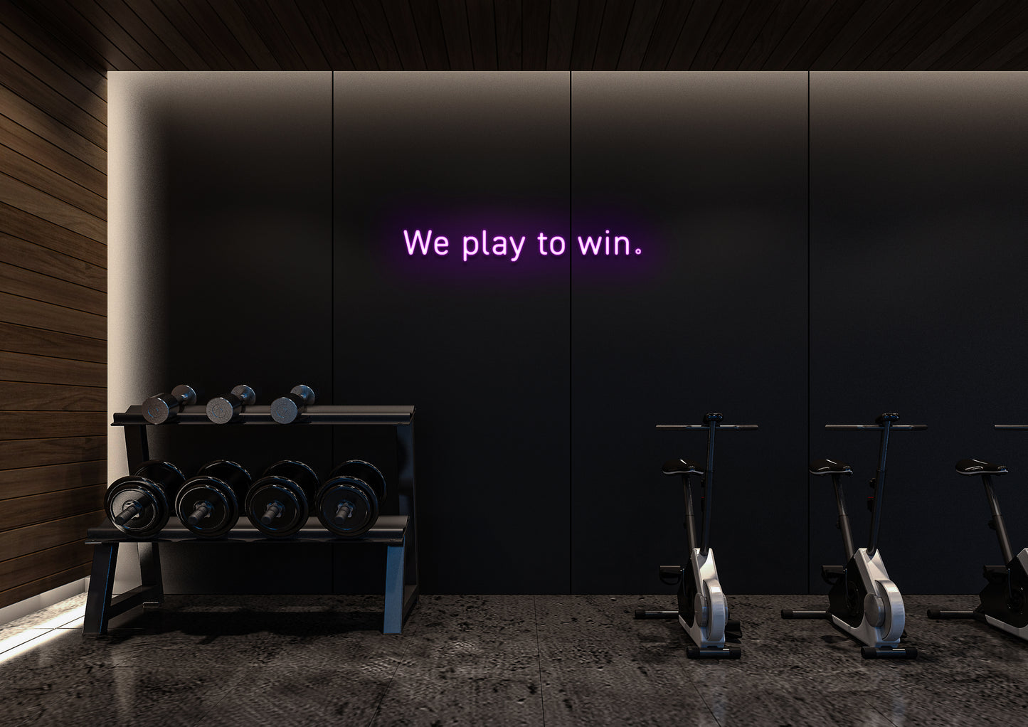 We Play To Win - Neon Sign