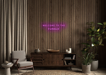Welcome To The Jungle - Neon Sign