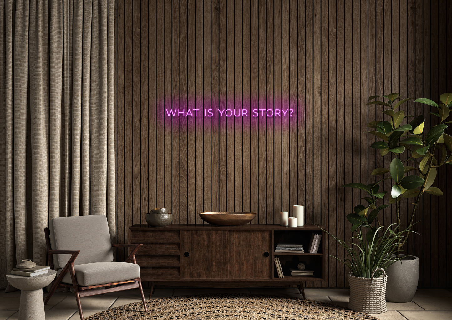 What is Your Story (Formal) - Neon Sign