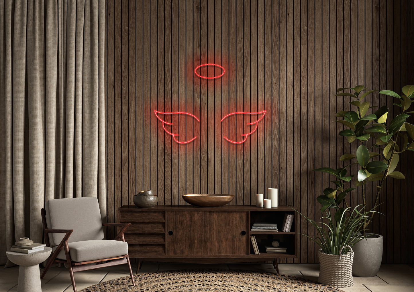 Angel Wings - Neon Sign