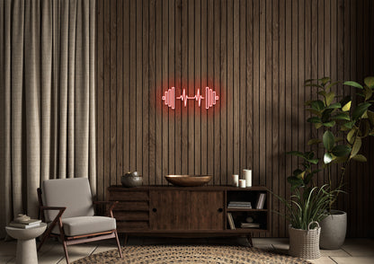 Gym Heart Beat - Neon Sign