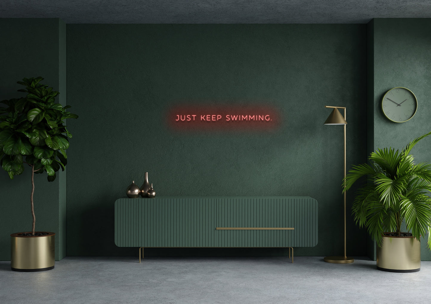 JUST KEEP SWIMMING - Neon Sign