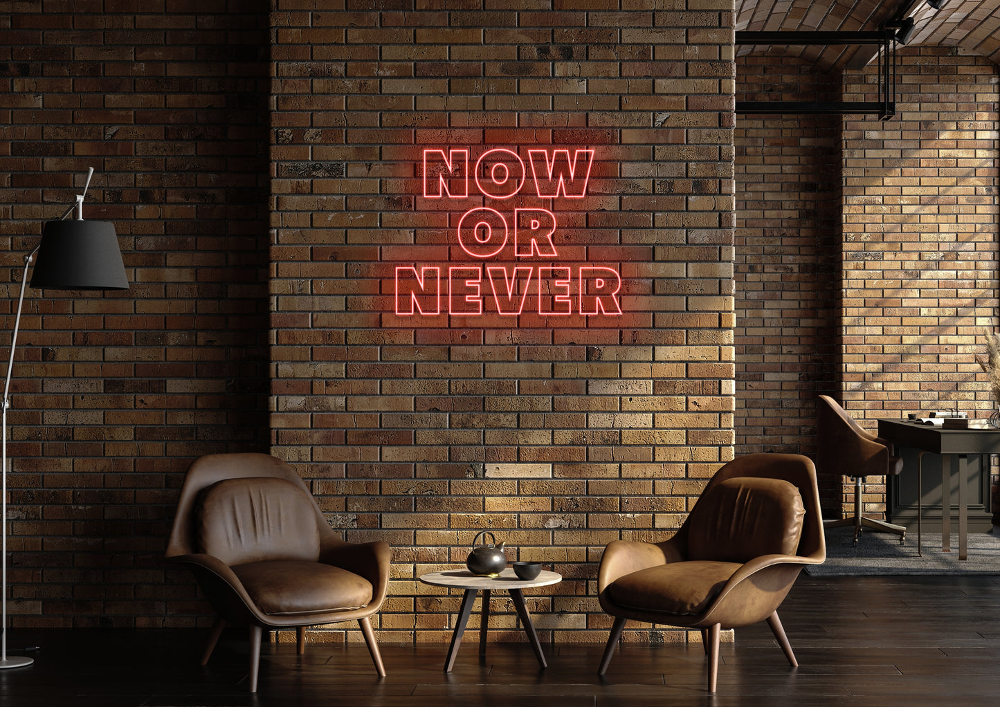 Now Or Never - Neon Sign