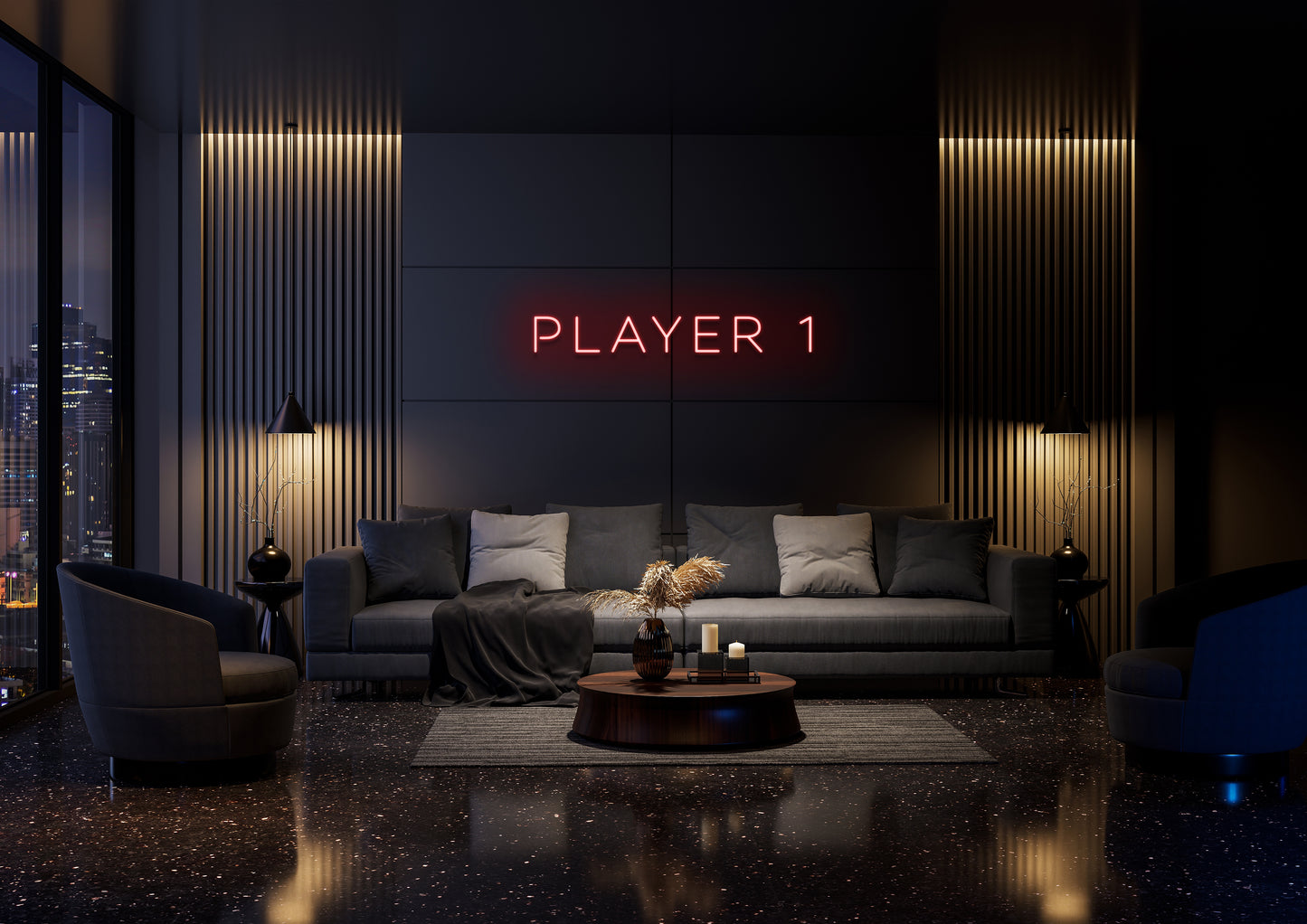 Player 1 - Neon Sign