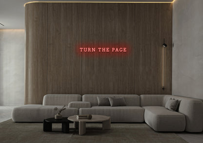 Turn The Page - Neon Sign