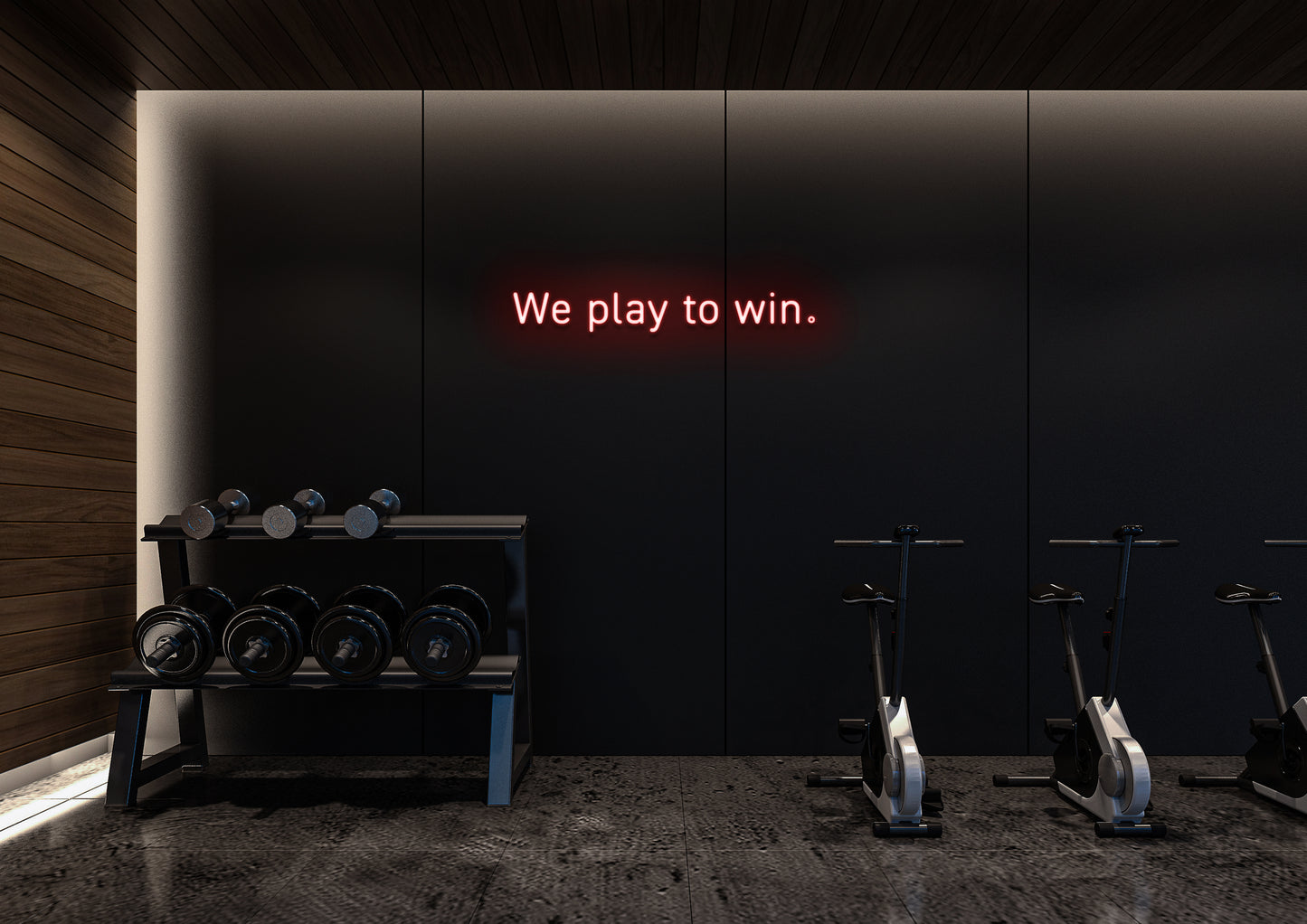 We Play To Win - Neon Sign