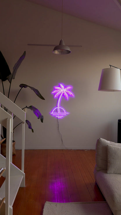 Island - Neon Sign