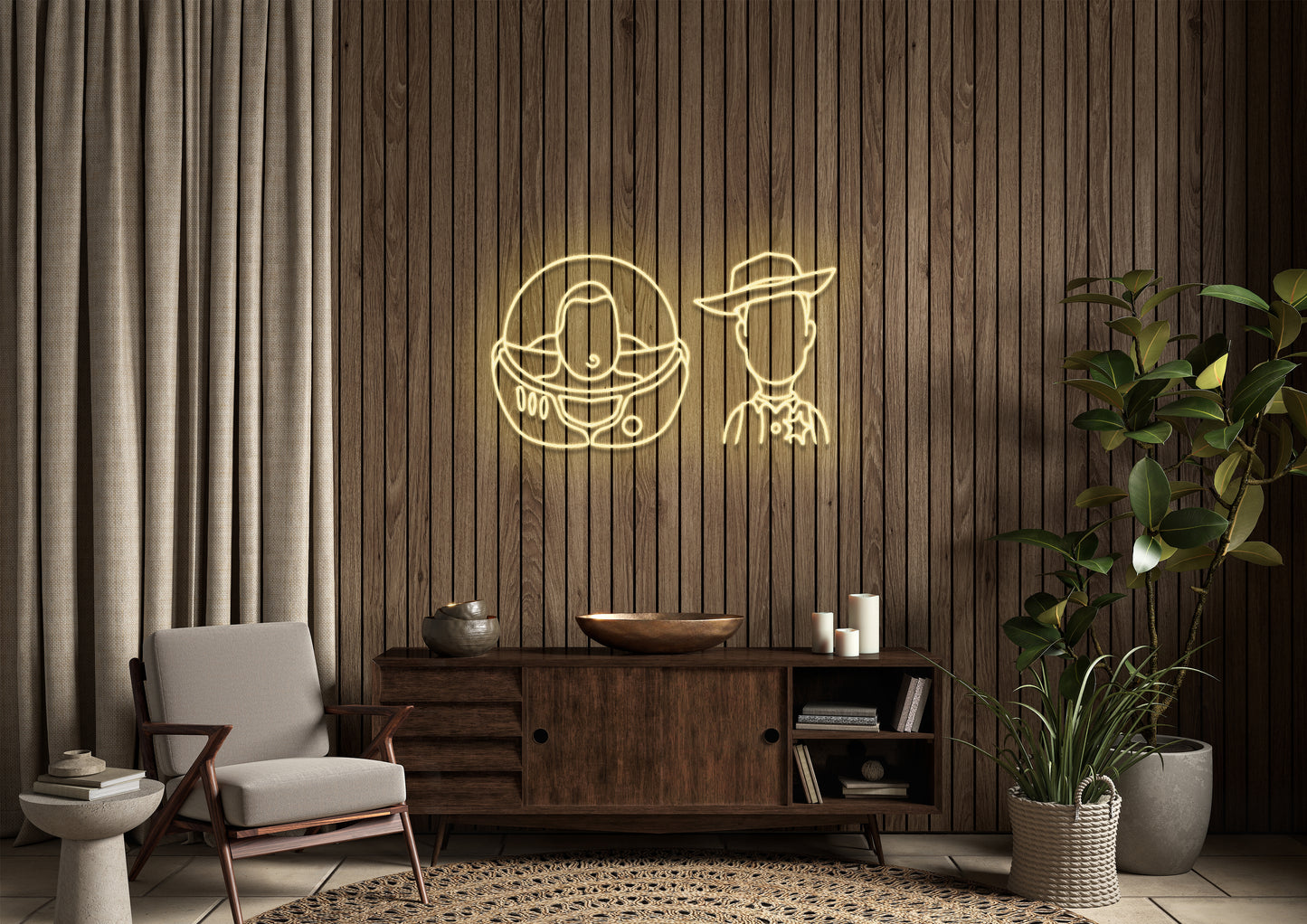 Two Best Friends - Neon Sign