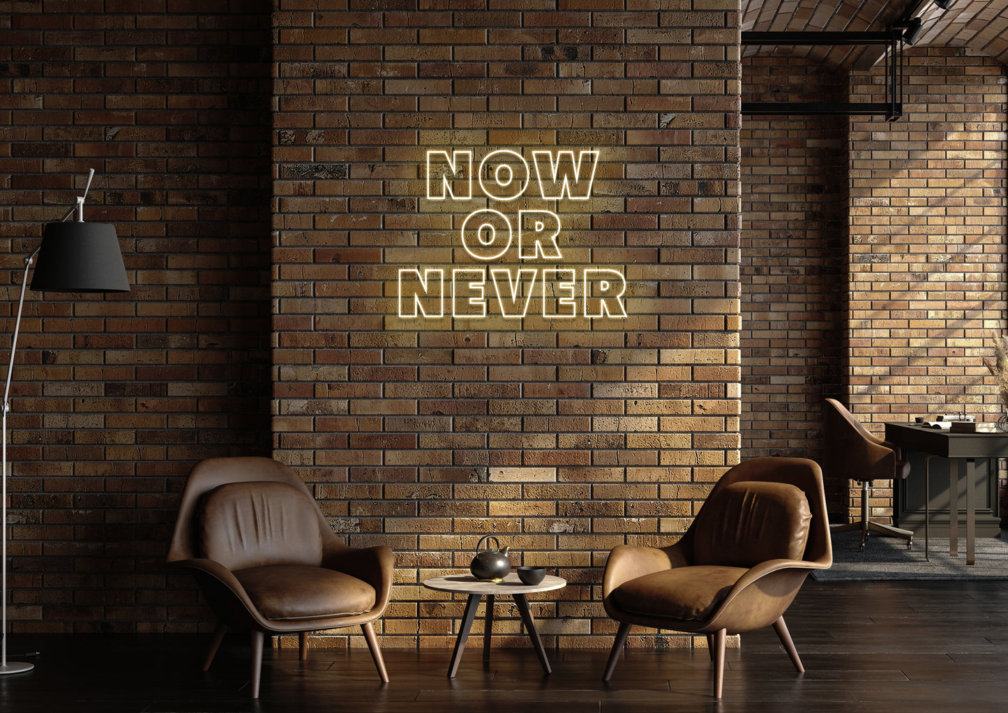 Now Or Never - Neon Sign