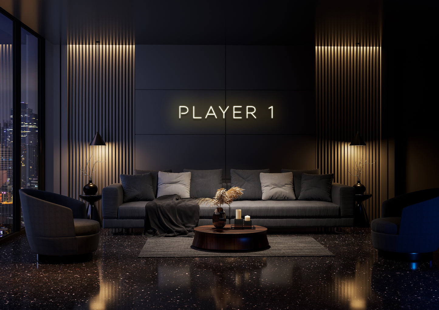 Player 1 - Neon Sign