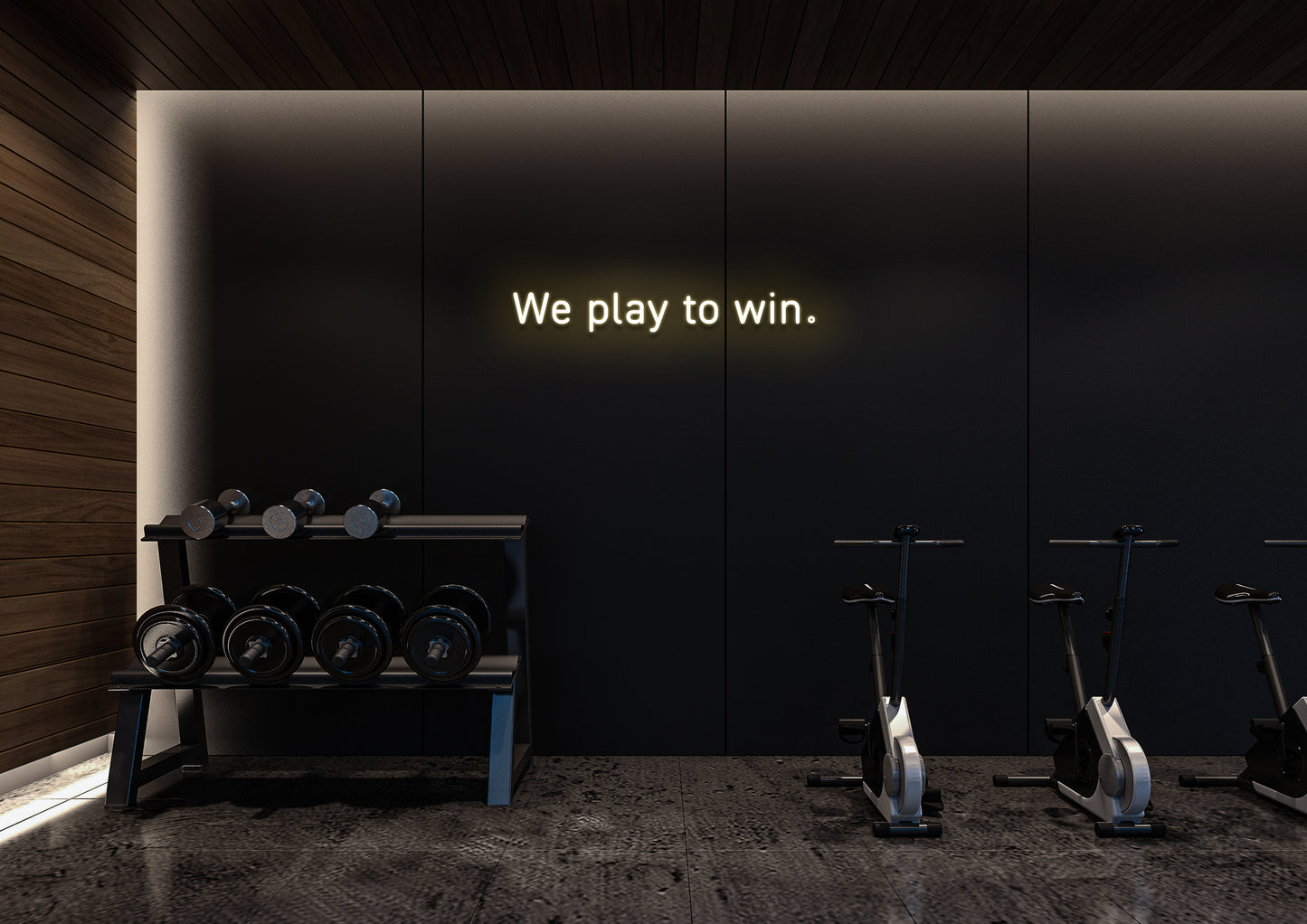 We Play To Win - Neon Sign