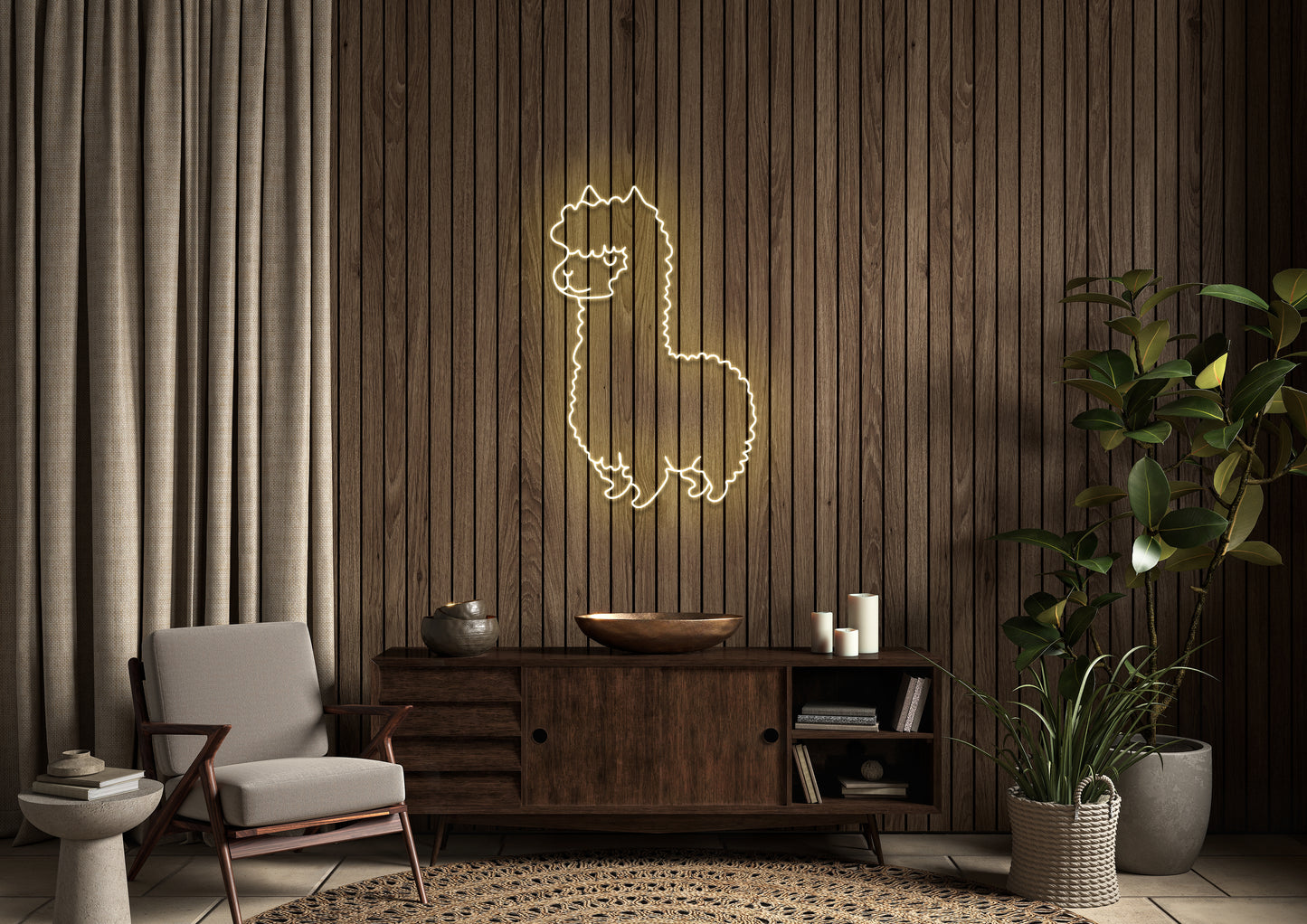 Lama - Neon Sign