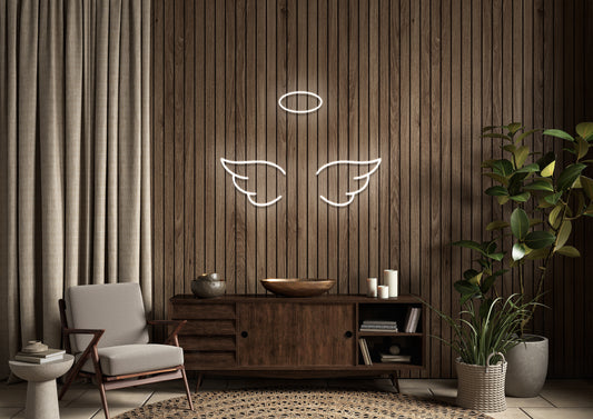 Angel Wings - Neon Sign