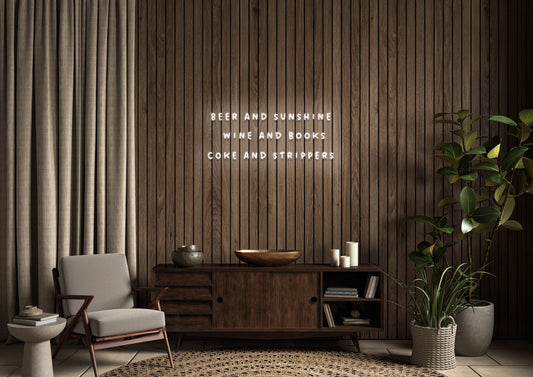 Simple Pleasures - Neon Sign