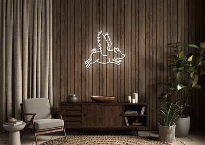 Flying Pig - Neon Sign