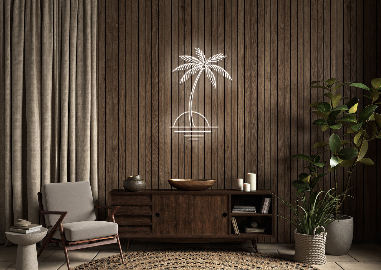 Island - Neon Sign