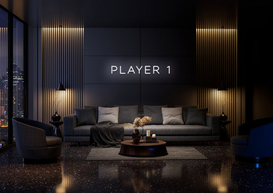 Player 1 - Neon Sign