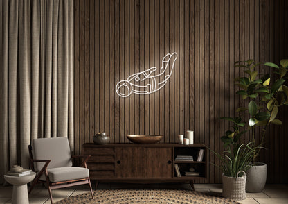 Astronaut Falling - Neon Sign