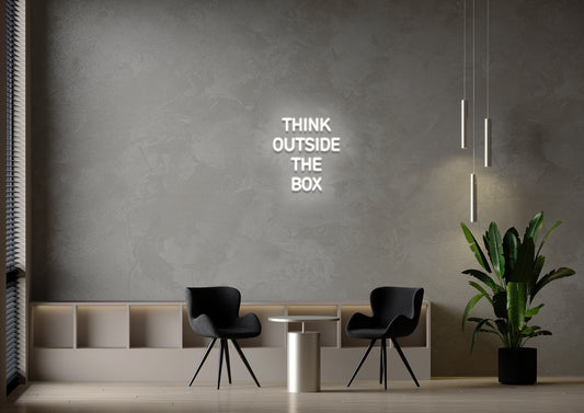 Think Outside The Box (No Box) - Neon Sign