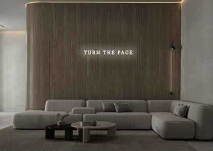Turn The Page - Neon Sign