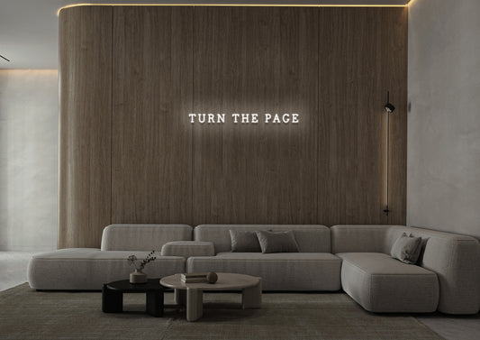 Turn The Page - Neon Sign