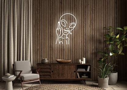 Naughty Alien - Neon Sign